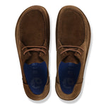BIRKENSTOCK Utti Lace Suede Leather Shoes in Carafe