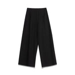 MILLA Pleated Wide Leg Trousers in Black
