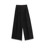 MILLA Pleated Wide Leg Trousers in Black