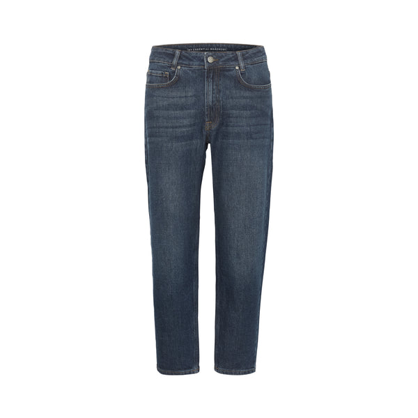 MY ESSENTIAL WARDROBE The Mommy High Tapered in Dark Blue