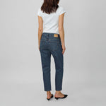 MY ESSENTIAL WARDROBE The Mommy High Tapered in Dark Blue