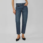 MY ESSENTIAL WARDROBE The Mommy High Tapered in Dark Blue