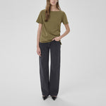 MY ESSENTIAL WARDROBE MWHelle Asymmetric Tee in Capers