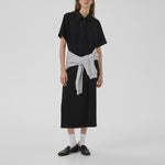 MY ESSENTIAL WARDROBE MWHelle Polo Long Dress in Black