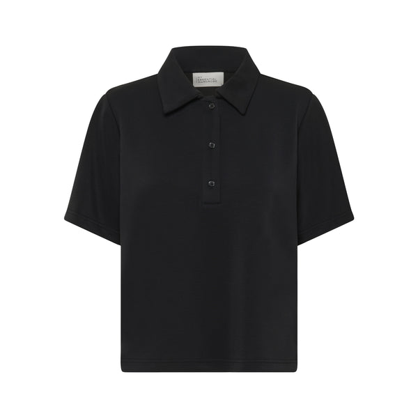 MY ESSENTIAL WARDROBE MWHelle Polo Tee in Black