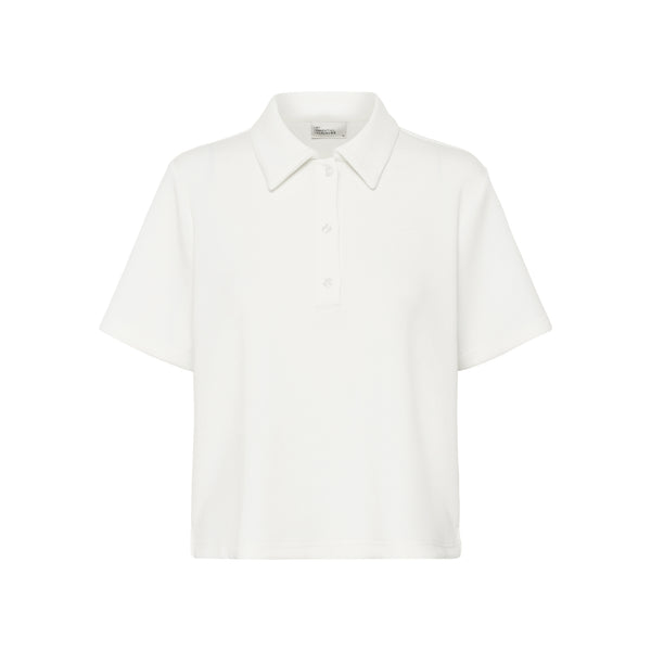 MY ESSENTIAL WARDROBE MWHelle Polo Tee in Snow White