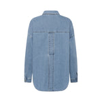 MY ESSENTIAL WARDROBE MWSunna 115 Boxy Shirt in Medium Blue