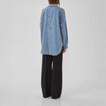 MY ESSENTIAL WARDROBE MWSunna 115 Boxy Shirt in Medium Blue