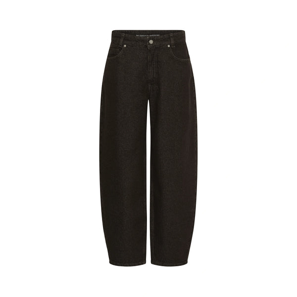 MY ESSENTIAL WARDROBE MWLance 188 High Barrel Leg Jeans in Dark Brown