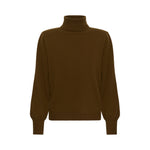 MY ESSENTIAL WARDROBE MWJola Rollneck Wool Jumper in Bison