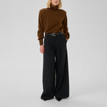 MY ESSENTIAL WARDROBE MWJola Rollneck Wool Jumper in Bison