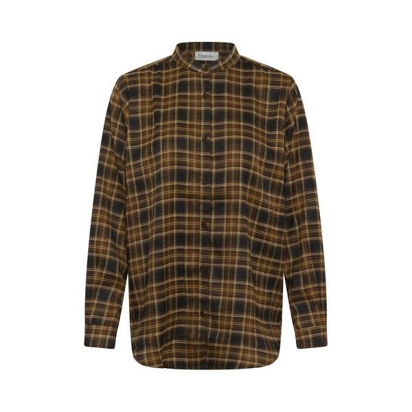 MY ESSENTIAL WARDROBE MWMateo Check Shirt in Bison Check