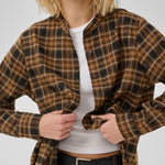 MY ESSENTIAL WARDROBE MWMateo Check Shirt in Bison Check