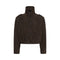 MY ESSENTIAL WARDROBE MWPetra Suede Pleat Jacket in Dark Brown