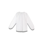 MILLA V Neck Collar Blouse in White