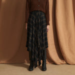 SOPHIE + LUCIE Panuelo Berlin Check Skirt in Brown