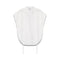 MILLA Short Sleeve Drawstring Shirt in White