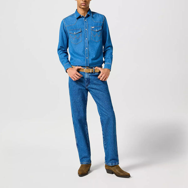 WRANGLER 13 MWZ Cowboy Cut Jean in Stonewashed