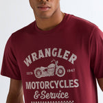WRANGLER Americana Tee in Wine