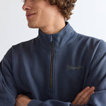 WRANGLER Half Zip Sweatshirt in Navy