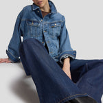 LEE Stella High Rise Wide Leg Jeans in Dark Navy
