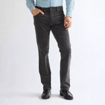 WRANGLER Greensboro Straight Cut Corduroy Trousers in Dark Shadow