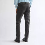 WRANGLER Greensboro Straight Cut Corduroy Trousers in Dark Shadow