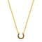 TALIS CHAINS Horse Shoe Pendant Necklace in Tigers Eye