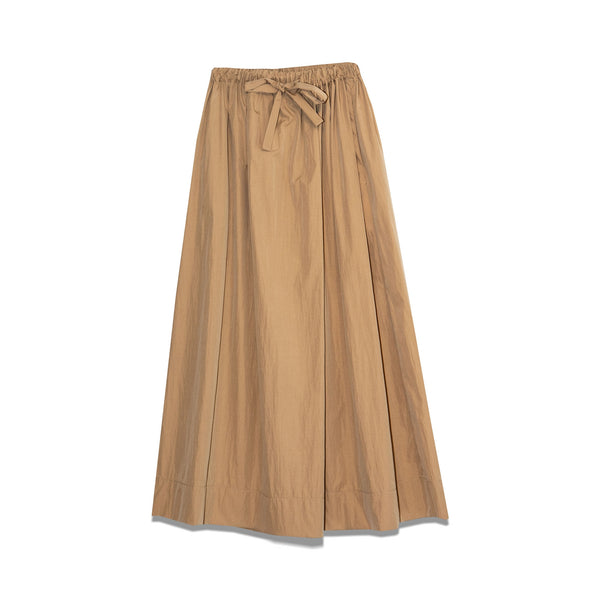 MILLA Long Drawstring Skirt in Gold