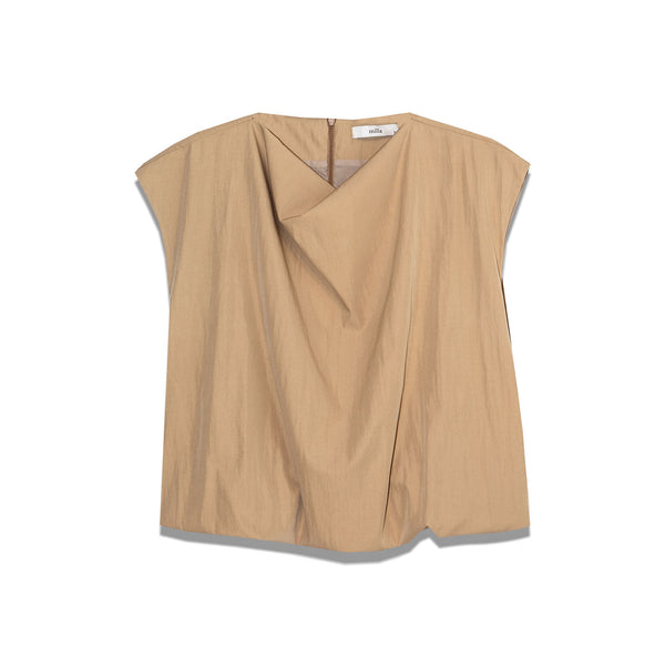 MILLA Sleeveless Cropped Top in Gold