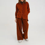 SACRECOEUR Rupine Oversized Shirt in Java