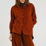 SACRECOEUR Rupine Oversized Shirt in Java