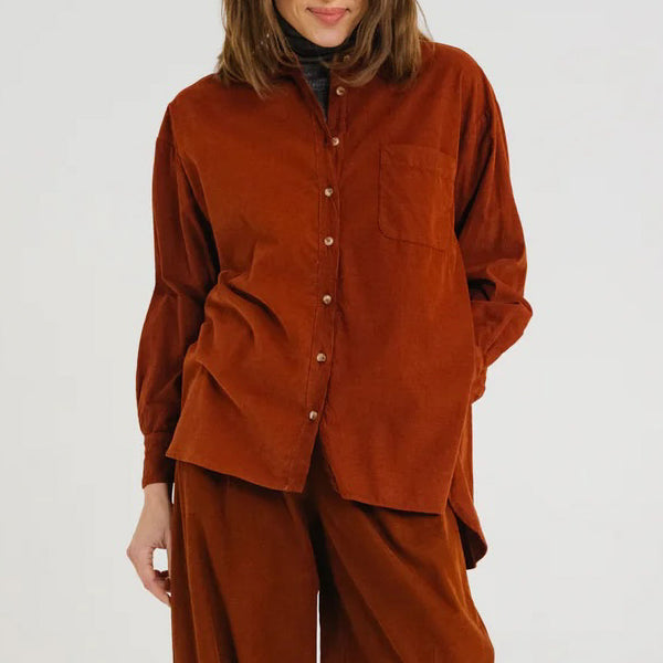 SACRECOEUR Rupine Oversized Shirt in Java
