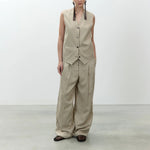 ALYSI Striped Trousers in Sage