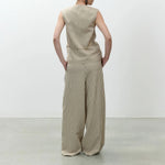 ALYSI Striped Trousers in Sage