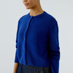 OUI Ilaya Button Up Cardigan in Royal Blue