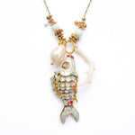 PHILIPPA KUNISCH L Fish Necklace in White