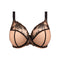 ELOMI Teagan Underwire Plunge Bra in Cafe Au Lait