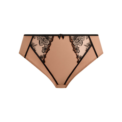 ELOMI Teagan High Leg Brief in Cafe Au Lait