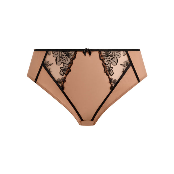 ELOMI Teagan High Leg Brief in Cafe Au Lait