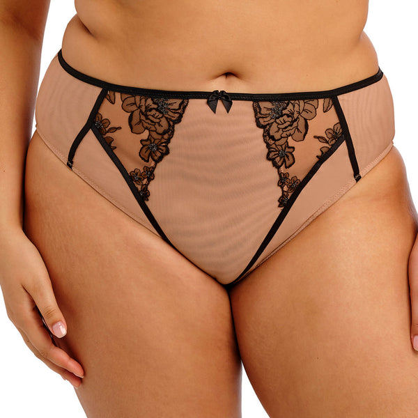 ELOMI Teagan High Leg Brief in Cafe Au Lait