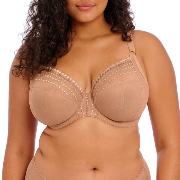 ELOMI Matilda UW Plunge Bra in Cafe Au Lait