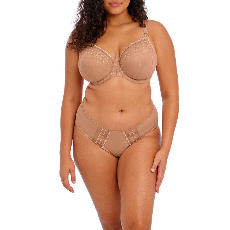 ELOMI Matilda UW Plunge Bra in Cafe Au Lait