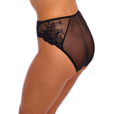 WACOAL Vivid Attraction High Leg Brief in Black