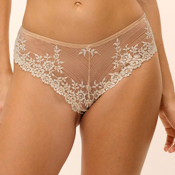 WACOAL Embrace Lace Tanga Brief in Naturally Nude