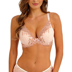 WACOAL Embrace Lace Plunge Bra in Angel Wing/Rose Dust