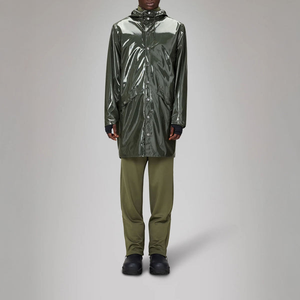 RAINS Long Jacket W3 in Swamp