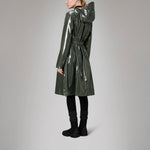 RAINS A-Line Longer W Jacket W3 in Swamp