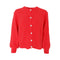 BLACK COLOUR BCBella Knit Cardigan in Coral Red