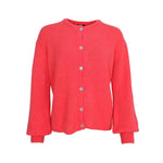 BLACK COLOUR Bella Knit Cardigan in Coral red